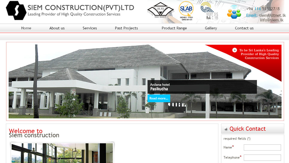 SIAM CONSTRUCTIONS  - siem.lk