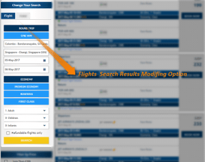 Modify Search Option